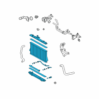 OEM 2012 Toyota Highlander Radiator Assembly Diagram - 16041-0P240