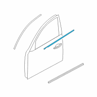 OEM 2008 Infiniti EX35 Moulding Assy-Front Door Outside, RH Diagram - 80820-1BA0B