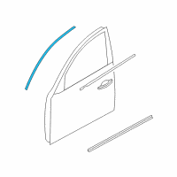 OEM Infiniti QX50 Moulding-Front Door Sash, Front RH Diagram - 80282-1BA0B