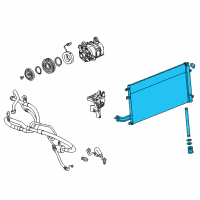 OEM GMC Yukon XL CONDENSER ASM-A/C Diagram - 84621302