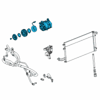 OEM GMC Yukon Compressor Assembly Diagram - 84317510