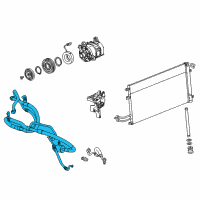 OEM Cadillac Suction Line Diagram - 84459869
