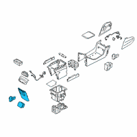 OEM Hyundai Palisade Cover Assembly-Console RR Diagram - 84640-S8000-NNB