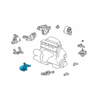 OEM 2003 Honda Civic Stopper, FR. Engine Diagram - 50840-S5A-010