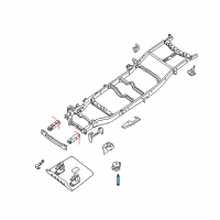 OEM 2010 Nissan Frontier Bolt-Body Mounting Diagram - 95516-1PA0A