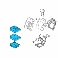 OEM 2020 Kia K900 Seat Cushion Pad Diagram - 89200J6DB0RJ1