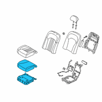 OEM 2020 Kia K900 Seat Cushion Pad Diagram - 89250J6500