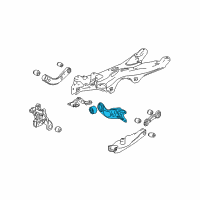 OEM 2007 Chevrolet Malibu Rear Control Arm Assembly Diagram - 15292405