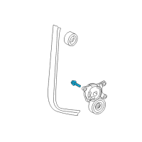 Genuine Belt Tensioner Bolt diagram