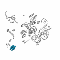 OEM Nissan Quest Cabin Air Filter Diagram - 27277-5Z00A
