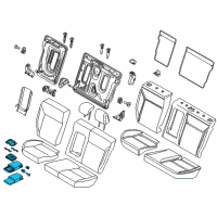 OEM 2012 Ford Focus Armrest Assembly Diagram - CV6Z-5867112-CB