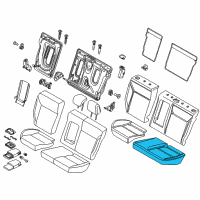 OEM Ford Focus Seat Cushion Pad Diagram - CV6Z-5863841-A