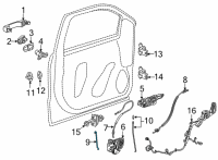 OEM 2021 Chevrolet Silverado 3500 HD Control Rod Diagram - 23506058