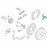 OEM 2011 Mercury Mariner Brake Hose Diagram - 9L8Z-2A442-A