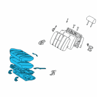 OEM 1998 Toyota 4Runner Cushion Assembly Diagram - 71460-35550-B0