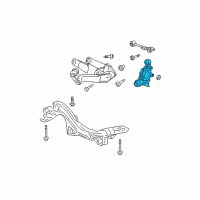 OEM 2009 Honda CR-V Knuckle, Left Rear Diagram - 52215-SWA-A00