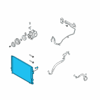 OEM Kia Borrego Condenser Assembly-Cooler Diagram - 976062J200