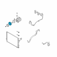 OEM Kia PULLEY Assembly-A/C Compressor Diagram - 976432J000