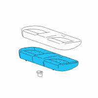 OEM 2015 Chevrolet Sonic Seat Cushion Pad Diagram - 95154442