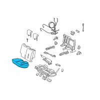 OEM 2012 Scion xD Seat Cushion Pad Diagram - 71602-52850-B1