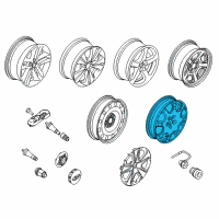 OEM 2016 Ford Explorer Compact Spare Diagram - FB5Z-1007-H