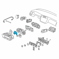 OEM 2001 Honda Accord Speedometer Assembly Diagram - 78120-S84-A01