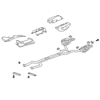 OEM 2014 Chevrolet Camaro Muffler & Pipe Bolt Diagram - 11609921