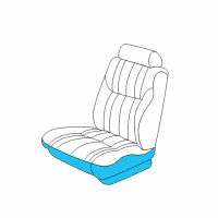 OEM Dodge Intrepid Seat Cushion Pad Diagram - QY631AZAA