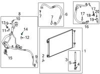 OEM Chevrolet Trailblazer Evaporator Tube Cap Diagram - 39050347