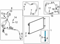 OEM Chevrolet Trailblazer Drier Desiccant Bag Diagram - 42589939