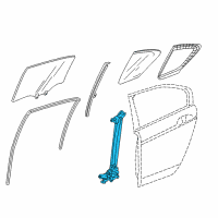OEM 2020 Acura RLX Regulator Assembly, Right Rear Door Power Diagram - 72710-TY2-A01