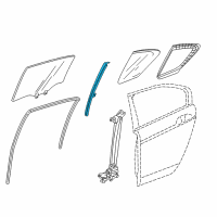 OEM 2020 Acura RLX Sash, Right Rear Door Quarter Diagram - 72731-TY2-A01