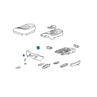 OEM Cadillac Escalade ESV Lumbar Switch Diagram - 84477509