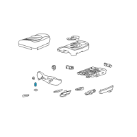 OEM Chevrolet Tahoe Adjust Knob Diagram - 10340136