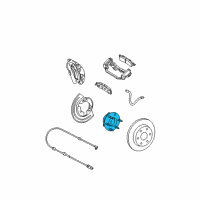 OEM 2005 GMC Safari Hub & Bearing Diagram - 15112450