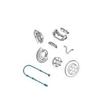 OEM 2005 Chevrolet Astro Front Speed Sensor Diagram - 15058395