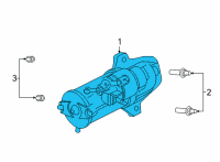 OEM Ford Bronco STARTER MOTOR ASY Diagram - MB3Z-11002-A