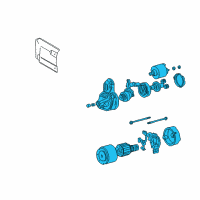 OEM 2005 Kia Sedona REMAN Starter Diagram - 3610037210RU