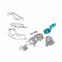 OEM 2019 Toyota Yaris Wiper Switch Diagram - 84652-WB004