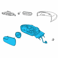 OEM 2020 Ford Police Responder Hybrid Mirror Assembly Diagram - KS7Z-17683-EA