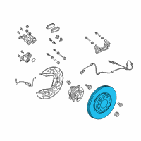 OEM 2017 Chrysler 200 Rear Brake Rotor Diagram - 4779885AC