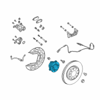 OEM 2017 Chrysler 200 Wheel Hub And Bearing Diagram - 4779869AC