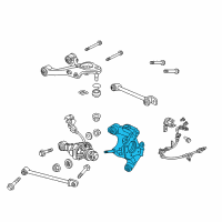 OEM 2018 Acura RLX Knuckle, Left Rear Diagram - 52215-TY2-A00