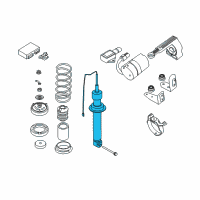 OEM BMW 750i Rear Left Air Suspension Struts Diagram - 37-12-6-785-535