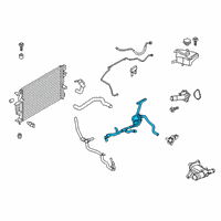 OEM 2020 Ford Fusion Water Hose Diagram - HG9Z-8B081-B