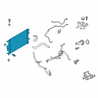 OEM 2019 Lincoln MKZ Radiator Diagram - HG9Z-8005-A