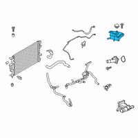 OEM 2017 Lincoln MKZ Reservoir Tank Diagram - HG9Z-8A080-A