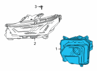 OEM 2022 Chevrolet Traverse Headlamp Diagram - 85523712