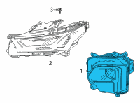 OEM Chevrolet Traverse Headlamp Diagram - 85523712