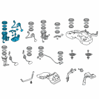 OEM 2014 Honda Crosstour Module Set, Fuel Pump Diagram - 17045-TP7-A11